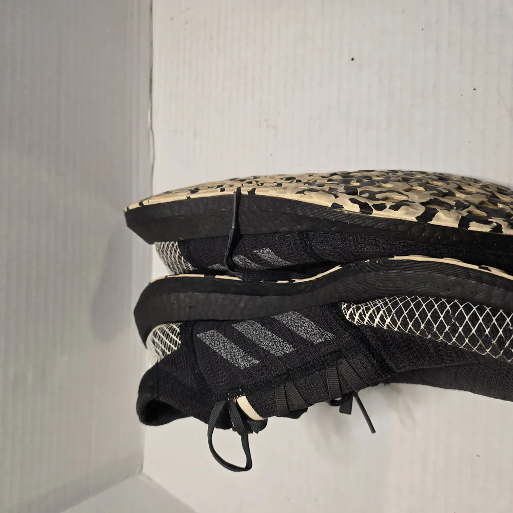 adidas Black and Gray‎ Athletic Shoes with Breathable Mesh and Lightweight Sole